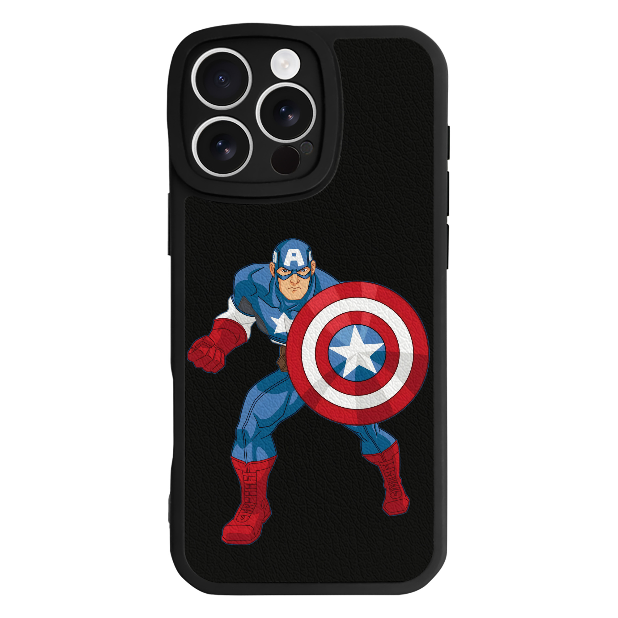 （画像用） アベンジャーズ The Avengers 【iPhone 16シリーズ対応】シリコンスマホケース（レザー調） 材質：シリコン